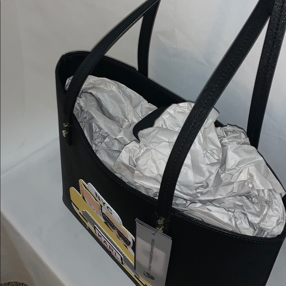 Karl Lagerfeld Paris Maybelle Tote Yellow Taxi - Picture 2 of 3